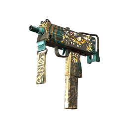 StatTrak™ MAC-10 | Cat Fight (Battle-Scarred)
