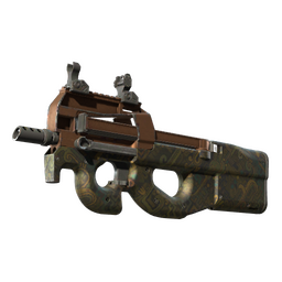 Souvenir P90 | Ancient Earth (Well-Worn)