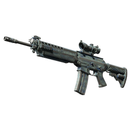 StatTrak™ SG 553 | Wave Spray (Battle-Scarred)