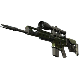 StatTrak™ SCAR-20 | Green Marine (Battle-Scarred)