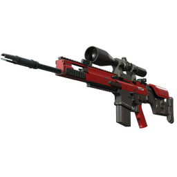 StatTrak™ SCAR-20 | Crimson Web (Minimal Wear)
