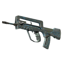 Souvenir FAMAS | Cyanospatter (Battle-Scarred)