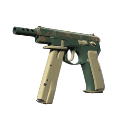 CZ75-Auto | Green Plaid (Minimal Wear)