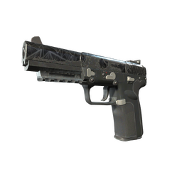 Souvenir Five-SeveN | Silver Quartz (Well-Worn)