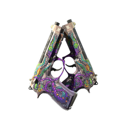 StatTrak™ Dual Berettas | Flora Carnivora (Well-Worn)