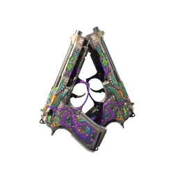StatTrak™ Dual Berettas | Flora Carnivora (Battle-Scarred)