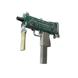 StatTrak™ MAC-10 | Malachite (Battle-Scarred)