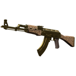 Souvenir AK-47 | Gold Arabesque (Well-Worn)