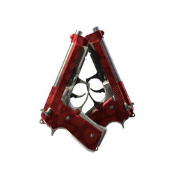 StatTrak™ Dual Berettas | Hemoglobin (Factory New)