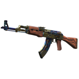 StatTrak™ AK-47 | Case Hardened (Well-Worn)