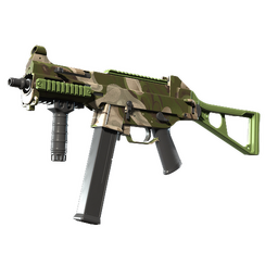 UMP-45 | Green Swirl (Minimal Wear)