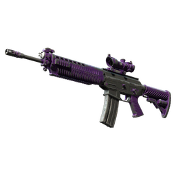 StatTrak™ SG 553 | Ultraviolet (Battle-Scarred)