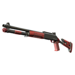 XM1014 | Red Leather (Minimal Wear)