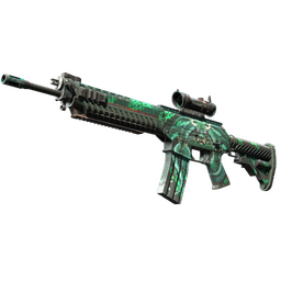 StatTrak™ SG 553 | Dragon Tech (Field-Tested)