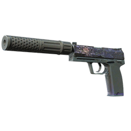 StatTrak™ USP-S | Black Lotus (Battle-Scarred)
