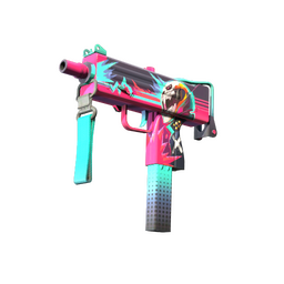 StatTrak™ MAC-10 | Neon Rider (Minimal Wear)