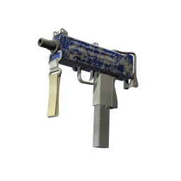 StatTrak™ MAC-10 | Lapis Gator (Battle-Scarred)