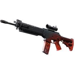 SG 553 | Darkwing (Well-Worn)