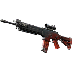 SG 553 | Darkwing (Battle-Scarred)