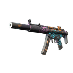 Souvenir MP5-SD | Neon Squeezer (Battle-Scarred)