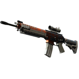 StatTrak™ SG 553 | Danger Close (Battle-Scarred)