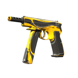 StatTrak™ CZ75-Auto | Yellow Jacket (Well-Worn)