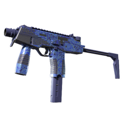 MP9 | Cobalt Paisley (Minimal Wear)