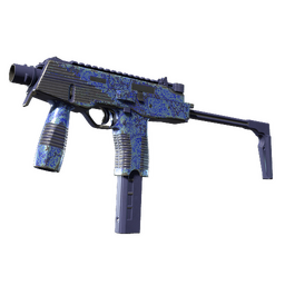 MP9 | Cobalt Paisley (Well-Worn)