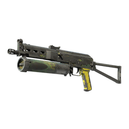 StatTrak™ PP-Bizon | Jungle Slipstream (Battle-Scarred)
