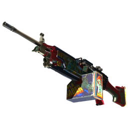 StatTrak™ M249 | Nebula Crusader (Well-Worn)