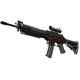 SG 553 | Heavy Metal (Well-Worn)