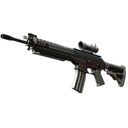 SG 553 | Heavy Metal (Battle-Scarred)